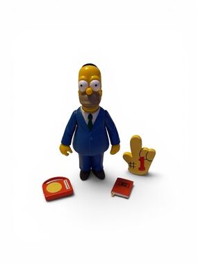 The Simpsons Sunday Best Homer Action Figure - 100% Complete!
